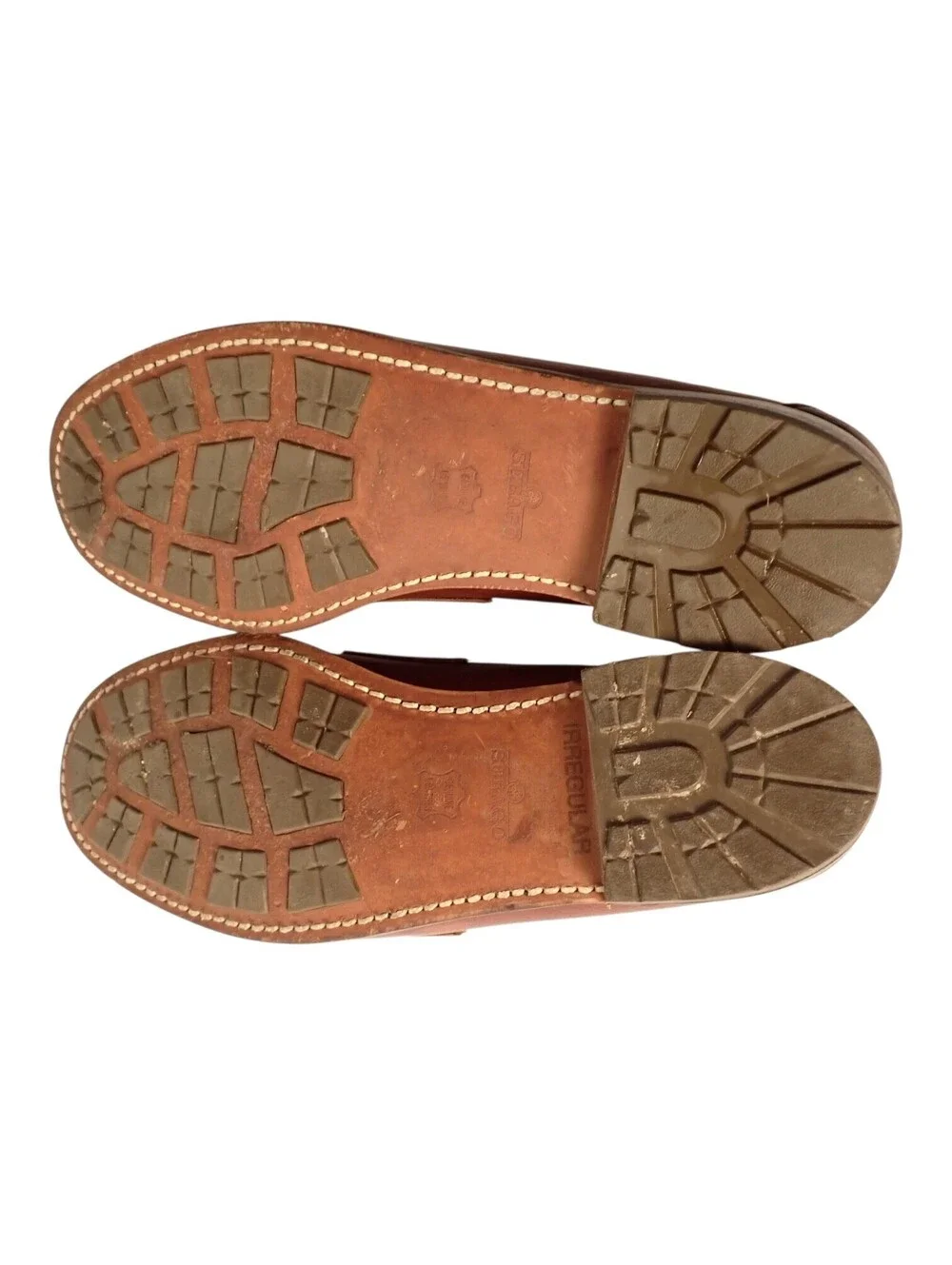 SEBAGO Beefroll Brown Leather Penny Loafers 2563W Size 9.5 D Made in USA Maine